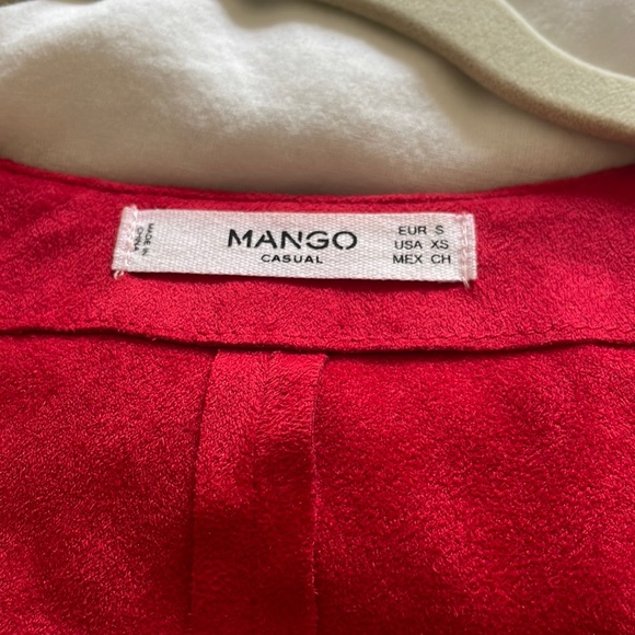 Red mango button up dress - Picture 2 of 3